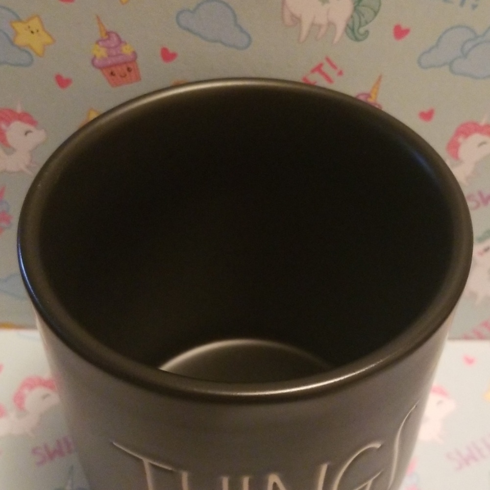 Brand new Rae Dunn  black "THINGS"  container - Picture 4 of 5